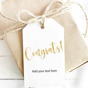 Editable and Printable Congrats Gift Tags Congrats Gift Tags | Etsy