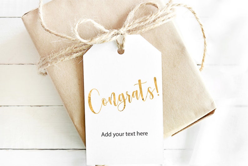 Editable and Printable Congrats Gift Tags Congrats Gift Tags | Etsy