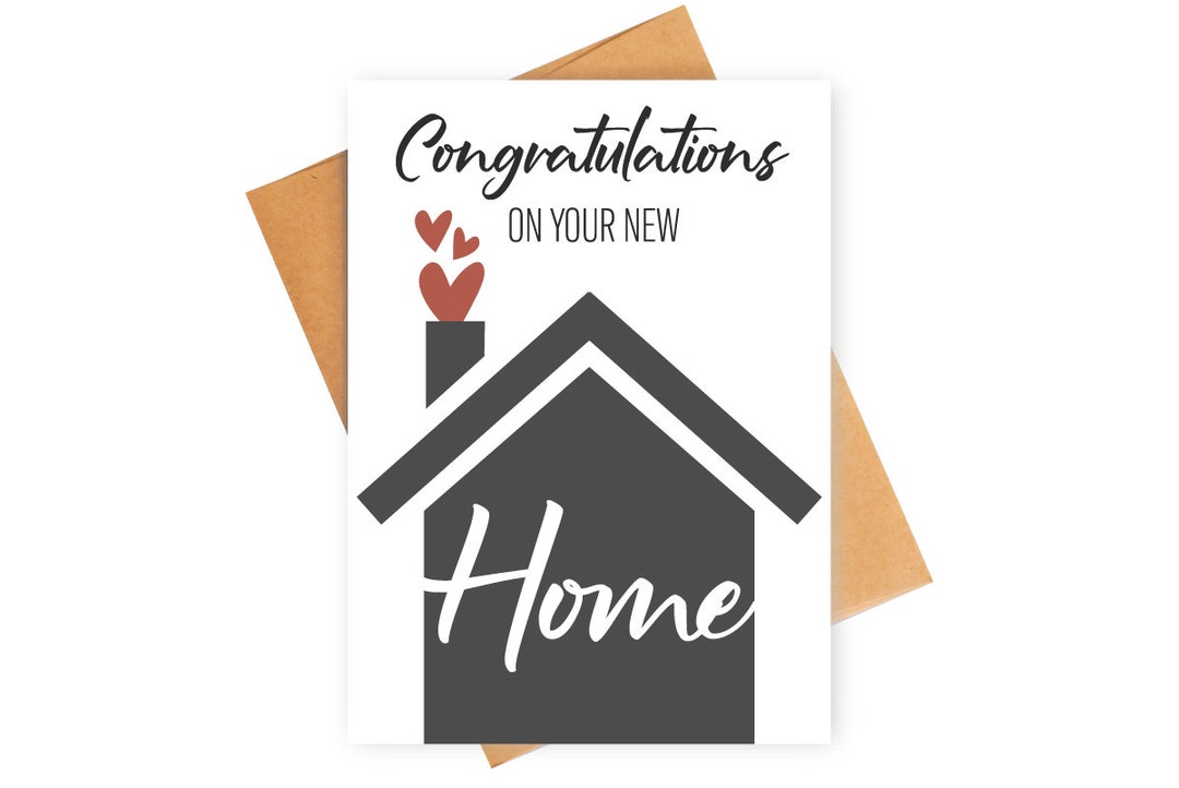 Printable New Home Congratulations Greeting Cards