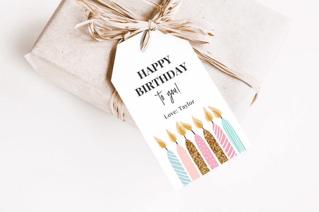 Printable Happy Birthday Gift Tag Happy Birthday Gift Tag Birthday