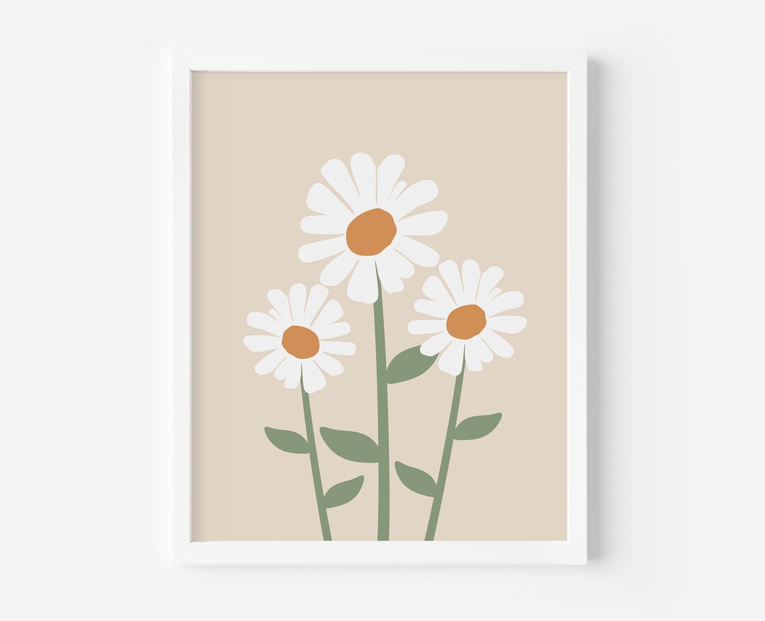 Daisies Wall Art Girl's Room Wall Art Nursery Wall Art Nursery Decor