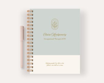 Personalized Occupational Therapist Notebook, OT Journal Gift, Custom Name Professional Notebook
