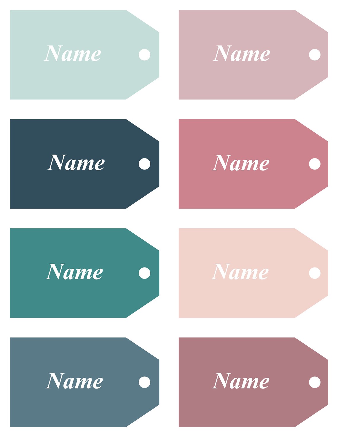 editable printable custom name easter gift tags