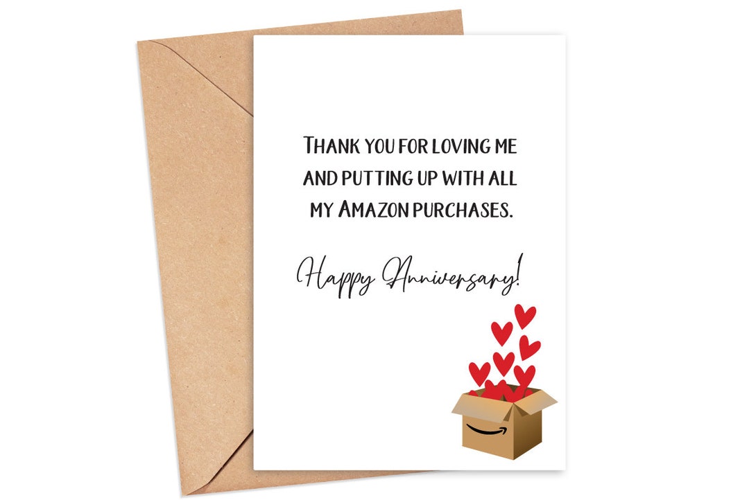 Printable Funny Happy Anniversary Greeting Card • Printable Happy ...