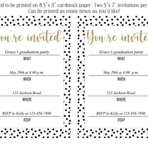 You're Invited Printable and Editable Invitation Fill | Etsy