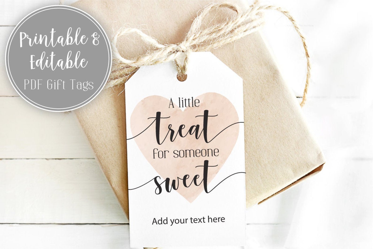 A Little Treat for Someone Sweet Printable Gift Tag | Etsy