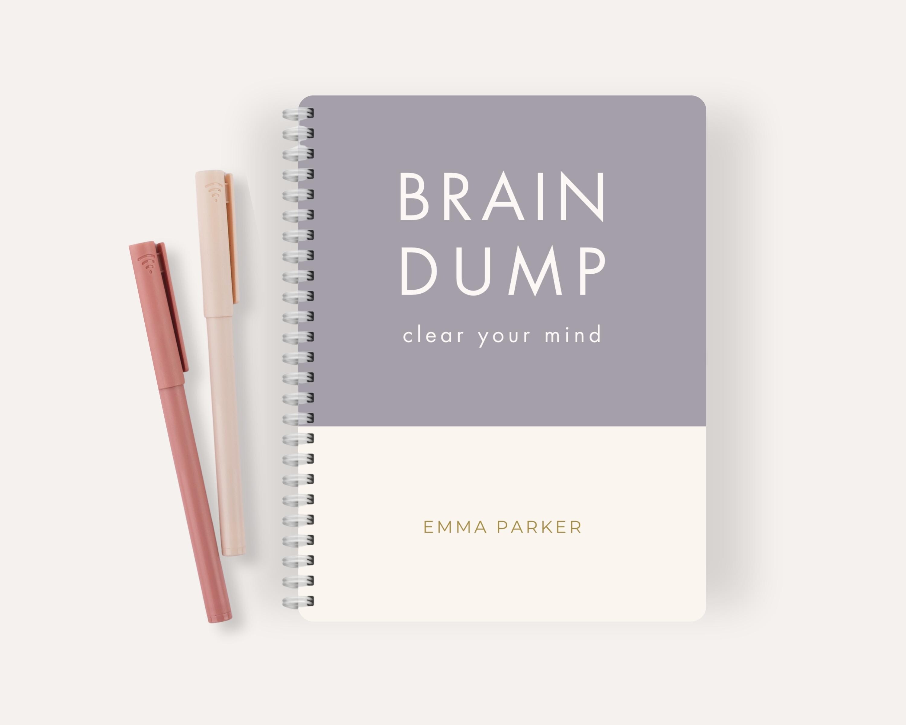 Personalized Brain Dump Small Notebook, ADHD Thought Organizer, Custom ...