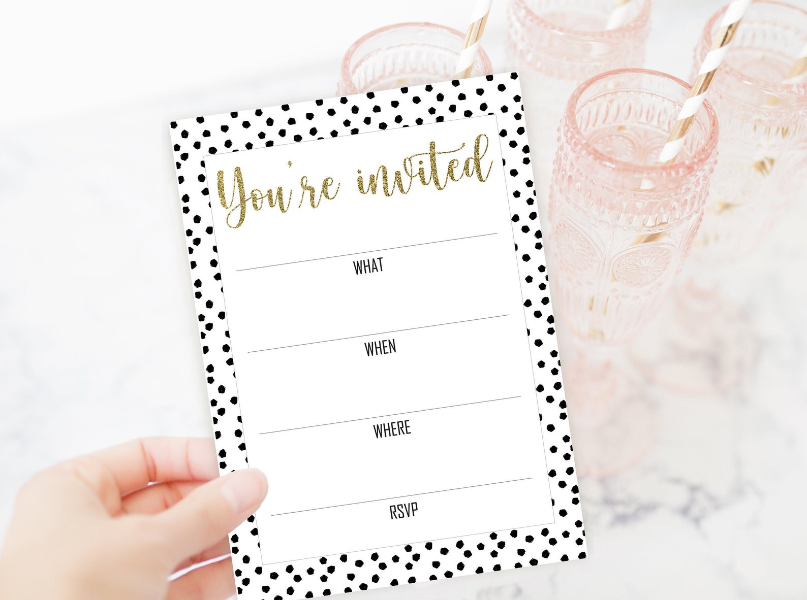 Printable and Editable You're Invited Invitation Fill in - Etsy