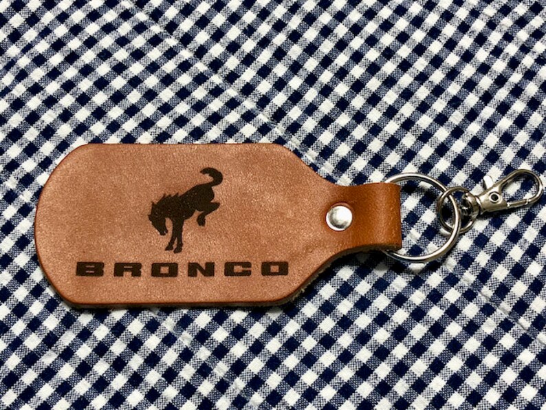Ford Bronco Leather Key Chain Etsy
