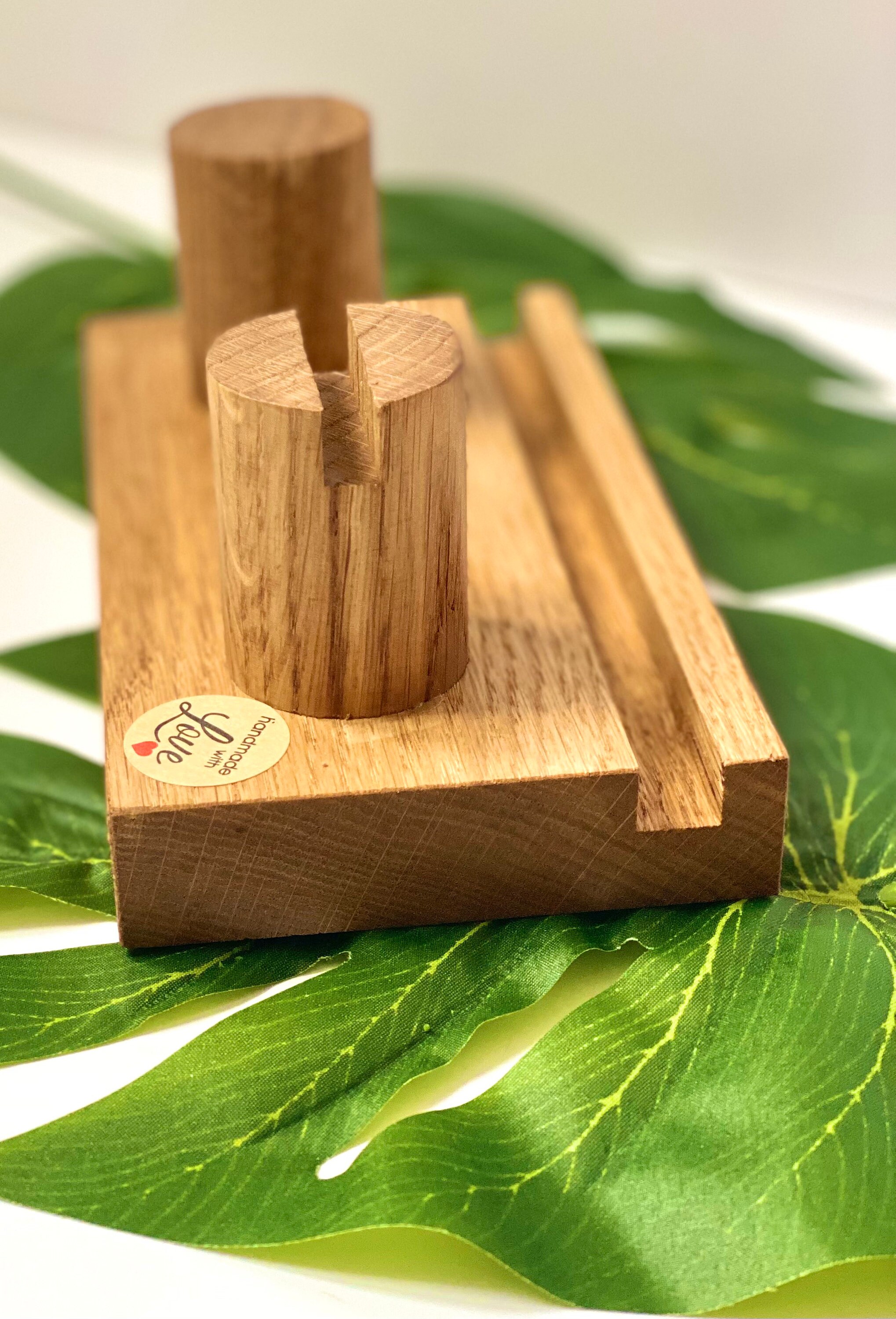 Personalised Handmade Solid Oak Bedside Accessory Stand Holder Etsy UK