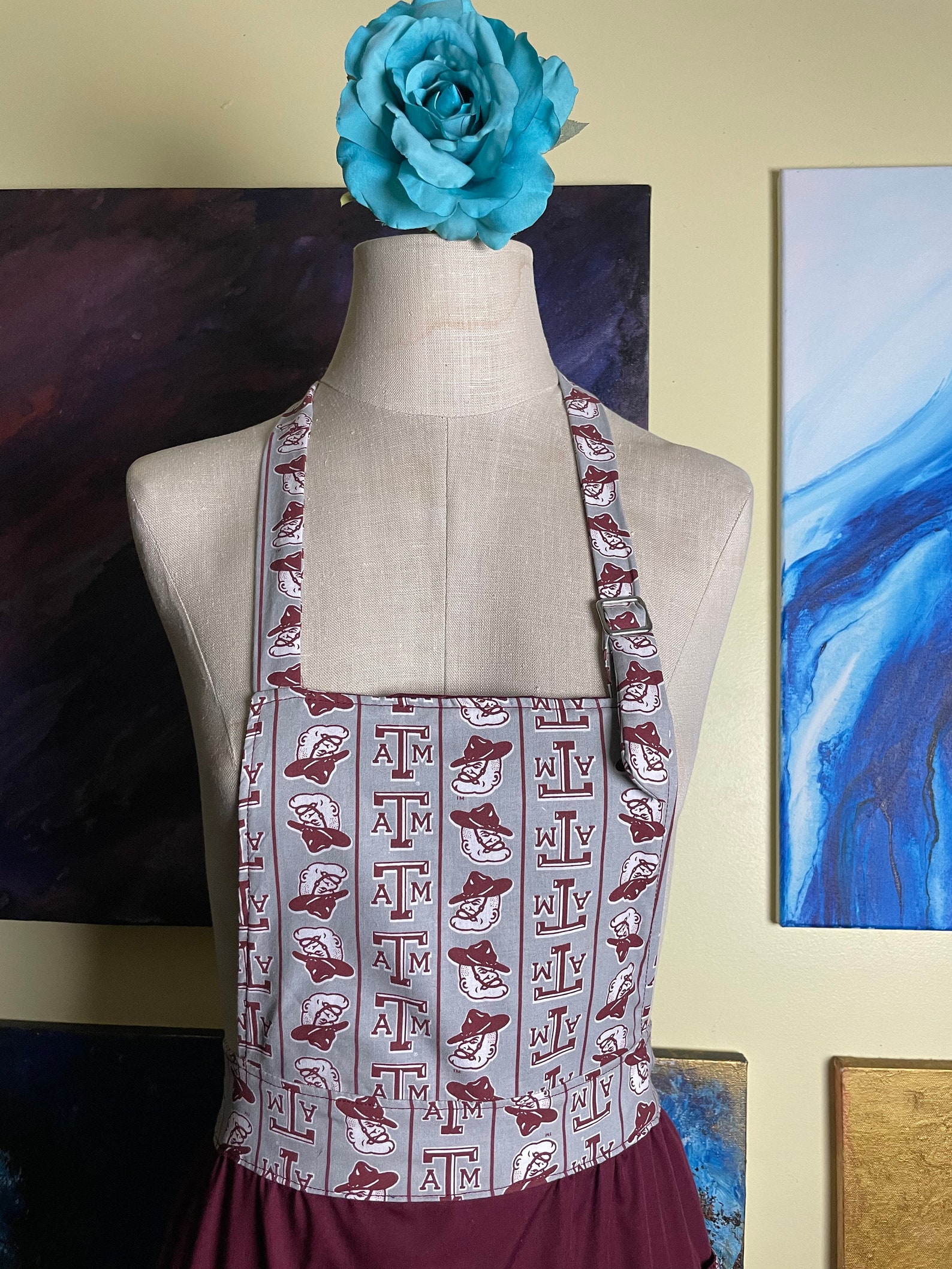 Handmade Unique Apron / Apron with Pocket / Gift Ideas / Etsy