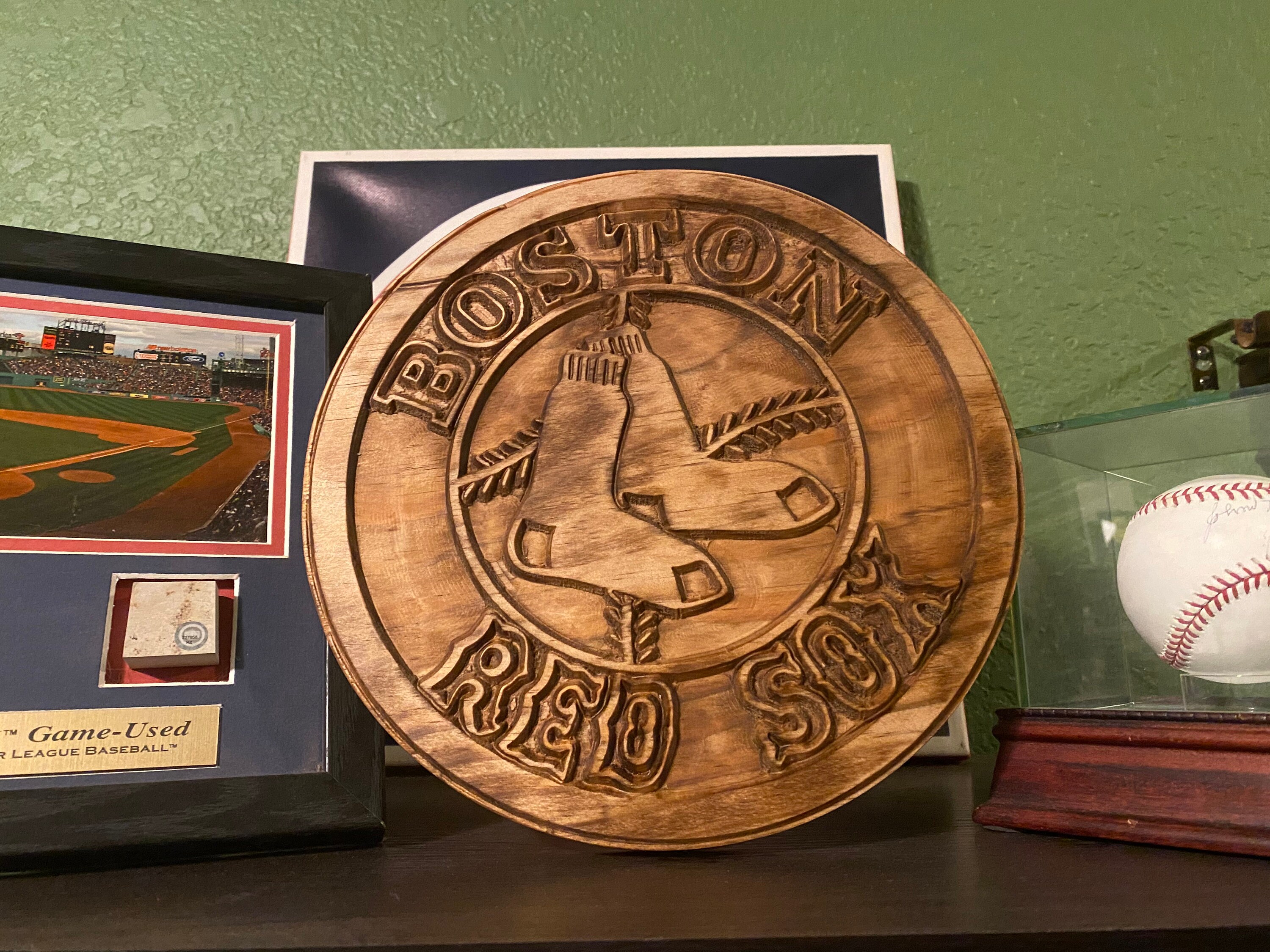 Rustic Boston Red Sox 3D Wall Logo Etsy