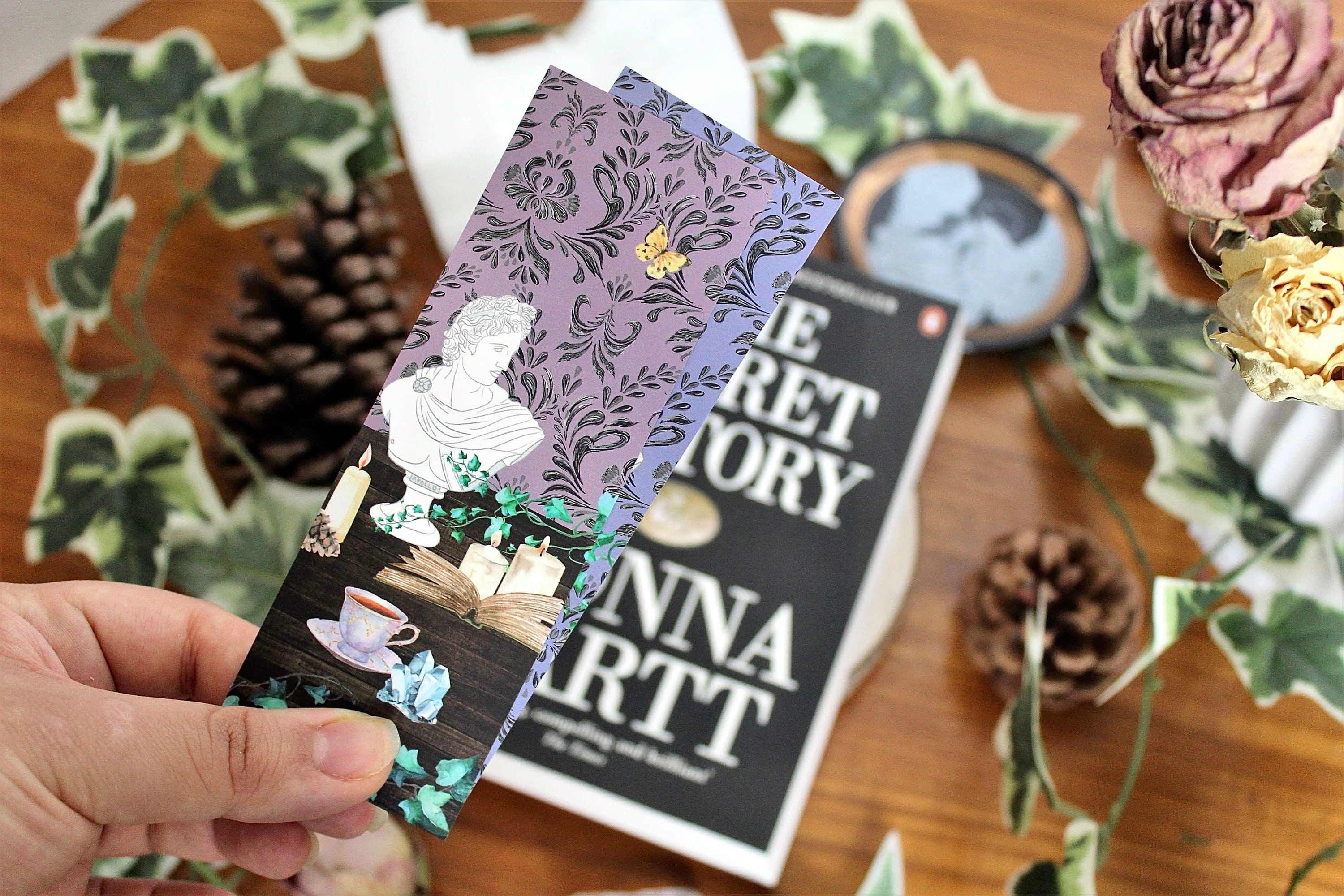 Dark Academia Bookmark, Greek God Apollo Bust, Perfect for Students and ...