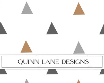 Boho Triangles Seamless Pattern, Geometric Fabric, Wallpaper (Digital Download)