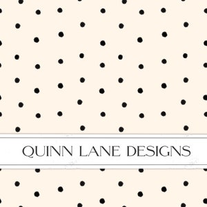 Elegant Mini Polka Dots Surface Pattern, Black and White Dots Seamless Pattern, Fabric Design, Wallpaper Design, Digital Download File