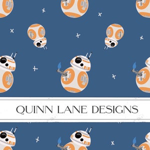 BB8 Seamless Digital Download Pattern | Star Wars Fabric Pattern | BB-8 Digital Paper | Star Wars Paper 12x12 | Digital Surface Design