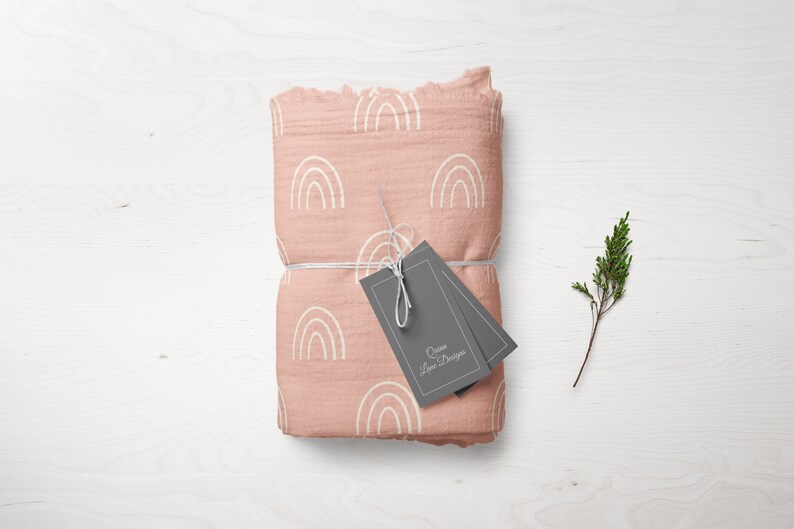 Sömlöst mönster med rosa regnbåge i pixie-stil, tyg för babyflicka, tapet (PNG, JPG) bild 2