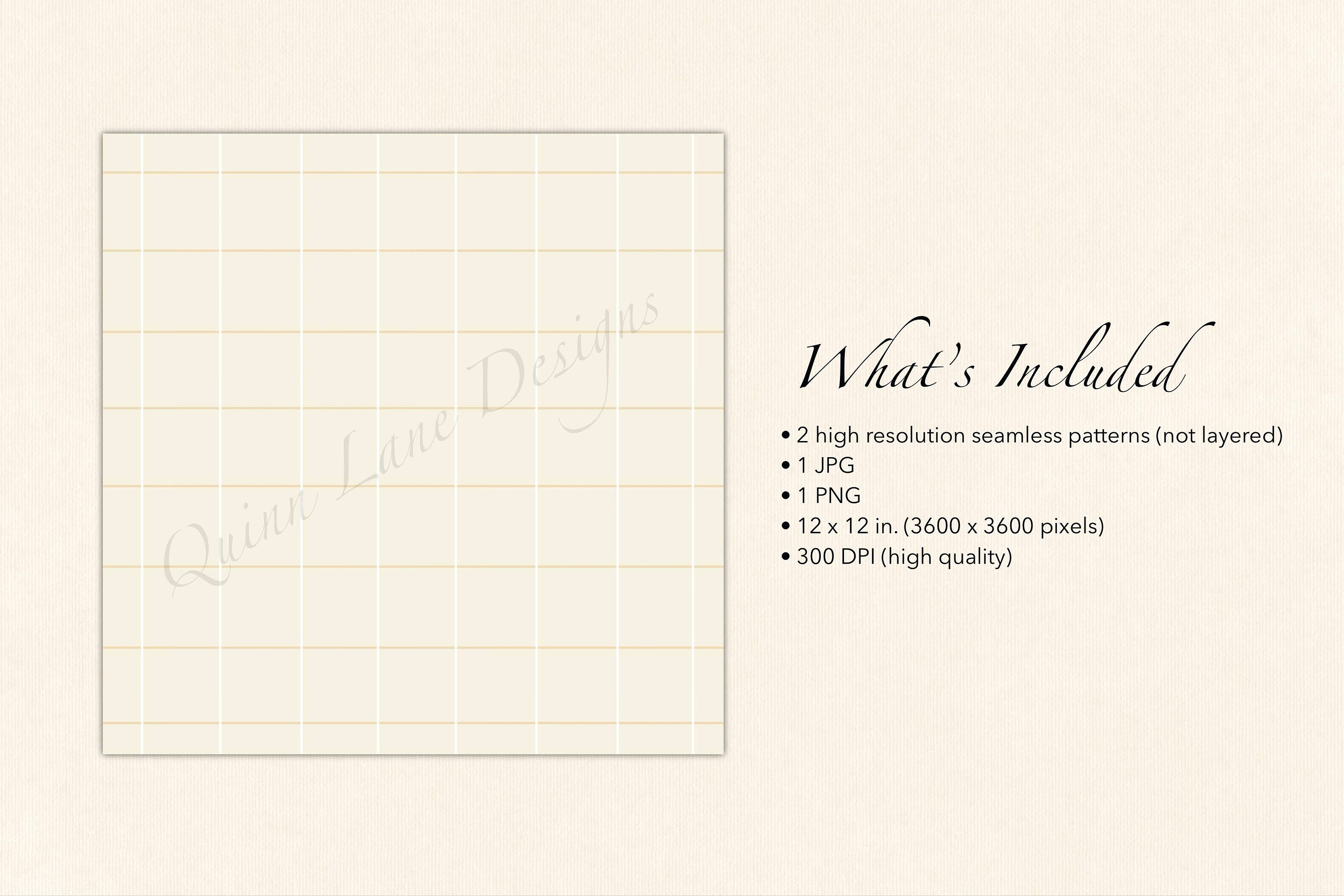 Neutral Checkered Seamless Pattern, Commercial Use (digital Download ...