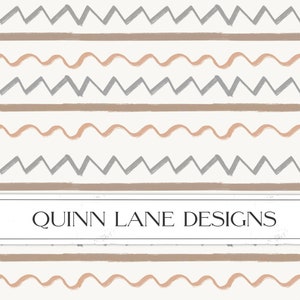 Boho Zigzag Lines Surface Pattern, Andra Pattern, Bohemian Seamless Pattern, Bohemian Fabric Design, Commercial Use, PNG & JPG, Digital