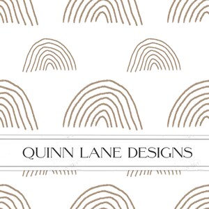 Boho Thin Rainbows Seamless Pattern, Bohemian Surface Pattern, Textile Design, Fabric Design, Wallpaper, Commercial Use, Digital Download