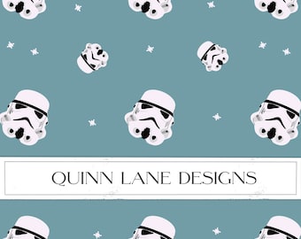 Stormtrooper Seamless Pattern, Star Wars Fabric Design (Digital Download)