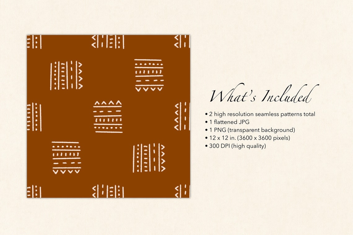 Bohemian Lines Surface Pattern, Boho Lines Fabric Design, Textile ...