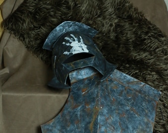 Uruk Kai helmet and shield