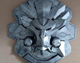 Iron Crusader Shield Prop – Handgefertigte Cosplay Requisite aus EVA Schaumstoff Inspiriert von Reinhardt