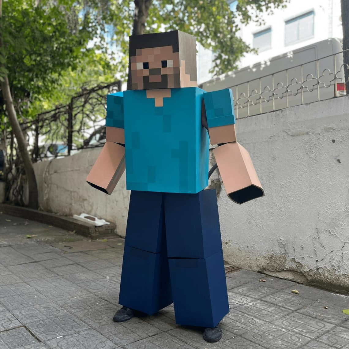Blocky Adventure Armor – Inspired by Minecraft, Ideal for Cosplay, LARP ...