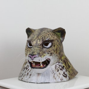Jaguar Warrior Cosplay Mask – Inspired by Tekken’s King, perfect for fighters, cosplayers & LARP heroes