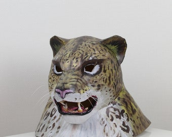 Jaguar Spirit Warrior Mask – Tekken’s King Inspired EVA Foam Cosplay Headpiece