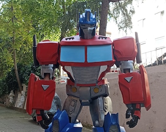 Traje mecha Retro Prime: armadura de cosplay hecha a mano con espuma EVA para fans de la ciencia ficción.
