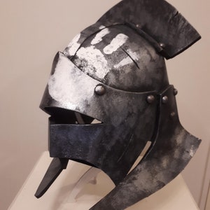 Dark Orc Warrior Helmet – Handcrafted LARP Helmet Inspired by Brutal Orc Legions
