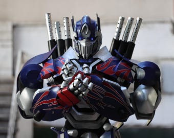 Traje de héroe mecha Prime: armadura de espuma EVA de ciencia ficción inspirada en el legado de Optimus Prime.