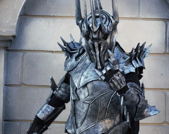 Dark Realm Warlord Cosplay Costume - Inspired by Sauron for Display, LARP, and Events