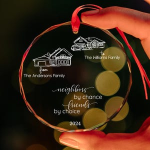 Personalized Neighbor Gift , Neighbor Christmas Ornaments, Xmas Ornaments, Gifts For Neighbors, Christmas Decorations, Christmas Ornament