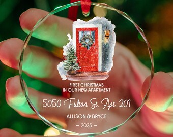Personalized New Home Ornament, Custom House Ornament, Housewarming Gift, Realtor Client Gift, Family Home Ornament, New Apartment Ornament