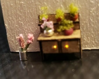 Dollhouse Miniature Terracotta Garden Pot #71 1:12 Floral Yard Patio Flower 