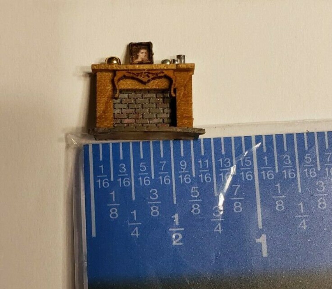 Miniature 1:144 Scale Wood and Brick ASSEMBLED Fancy DECORATED ...