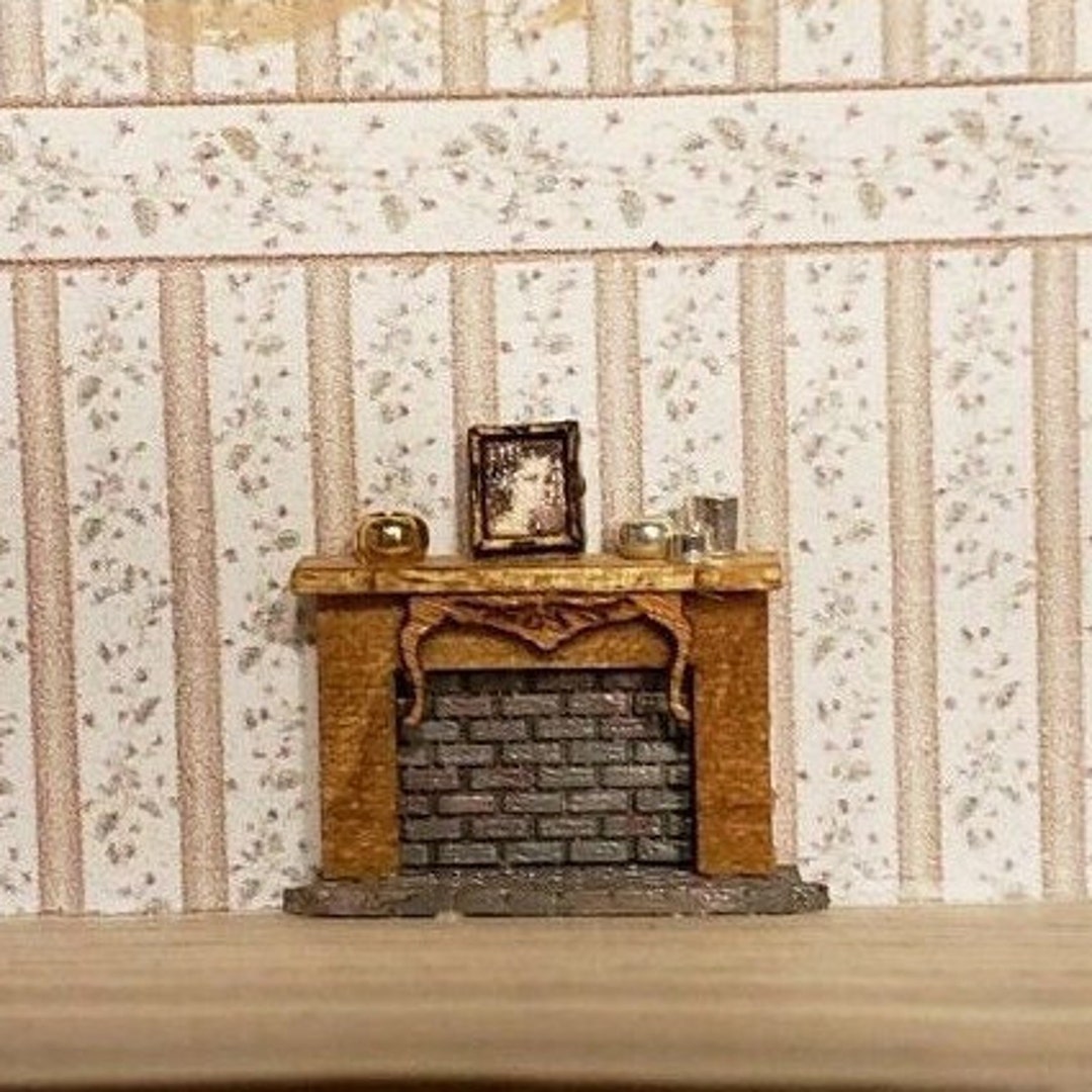 Miniature 1:144 Scale Wood and Brick ASSEMBLED Fancy DECORATED ...