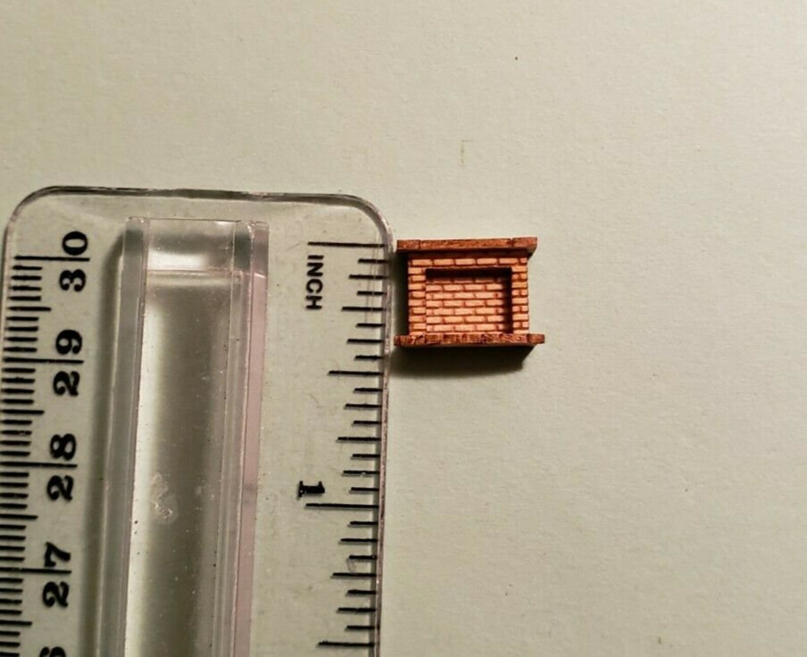 Dollhouse Miniature 1:144 Scale Brick Fireplace KIT - Etsy