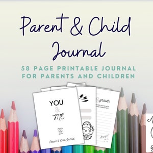 Diario entre padres e hijos para recuerdos compartidos y aventuras creativas 58 páginas / Recuerdo / Diario de garabatos / Vinculación entre padres e hijos / Tiempo de calidad