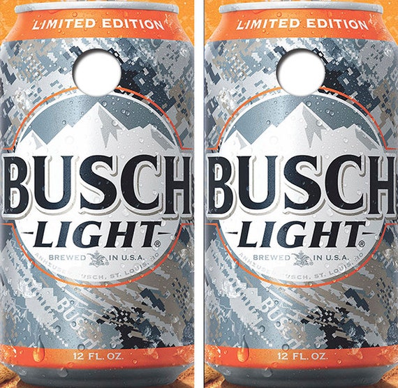 Busch Light Limited Edition Camo Can Cornhole Wrap Decal With Etsy