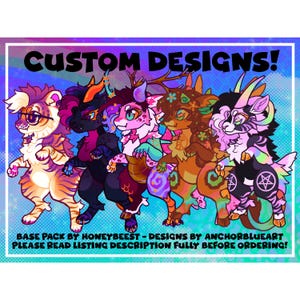 Niestandardowy oryginalny projekt postaci Furry/Fursona do adopcji