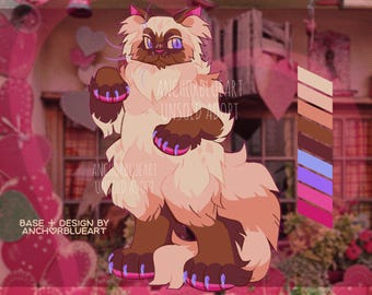 Soft Lovecore Persian Cat Furry/Fursona Adopt