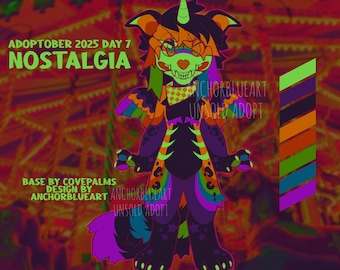 ADOPTOBER DAY 7 Nostalgia Sparkledog Furry/Fursona Adopt