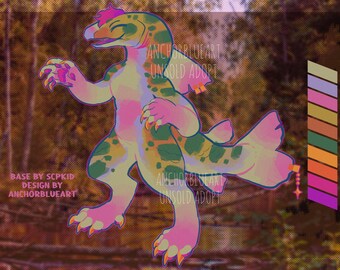 Pastel Camping Cherry Salmon Furry/Fursona Adopt