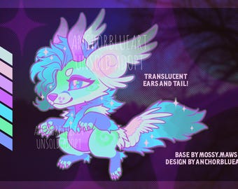 Halloween Whispy Ghost Fox Furry/Fursona Adoptable