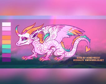 Nostagliacore Unicorn Dragon Furry/Fursona Adoptable