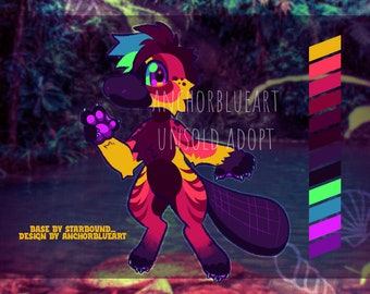 Colorful Platypus Furry/Fursona Adoptable